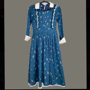 Blue Flower, tea party, vintage, dress